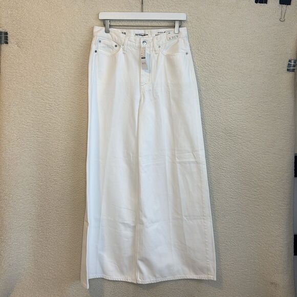 J Crew Superwide Leg Jeans Womens Size 28‎ White - Picture 2 of 12